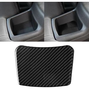 Car Carbon Fiber Rear Seat Storage Box Decorative Sticker for Chevrolet Camaro 2016