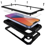For iPhone 14 Shockproof Waterproof Dustproof Metal + Silicone Phone Case(Black)