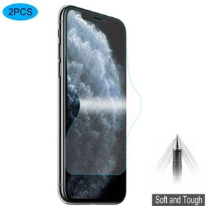 For iPhone 11 Pro Max / XS Max 2 PCS ENKAY Hat-Prince 0.1mm 3D Full Screen Protector Explosion-proof Hydrogel Film