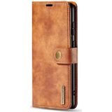 Voor Galaxy S20 Ultra DG. MING Crazy Horse Texture Flip Afneembare magnetische lederen behuizing met Holder & Card Slots & Wallet(Brown)