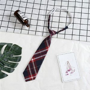 Rooster Streep Patroon Cotton Korte Rubber Band Bow Tie Kleding Accessoires (A1708 Rode Wijn)