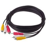 Good Quality Audio Video Stereo RCA AV Cable  Length: 15m