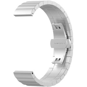 Voor Huawei Fit Mini One Bead Metal Steel Watch Strap (Silver)