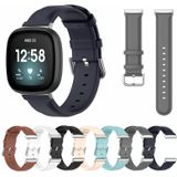 Voor Fitbit Versa 3 / Sense lederen horlogeband