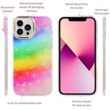 Galvaniseren Shell Textuur Telefooncase voor iPhone 13 (Rainbow Y1)