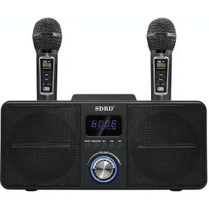 SDRD SD309 Wireless Microphone Bluetooth Audio All-In-One Machine(Black)