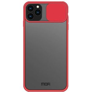 For iPhone 11 Pro Max MOFI Xing Dun Series Translucent Frosted PC + TPU Privacy Anti-glare Shockproof All-inclusive Protective Case(Red)