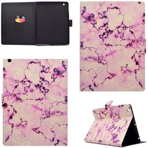 For iPad 4 Horizontal Flip Leather Case with Holder & Card Slot & Sleep / Wake-up Function(Pink Marble)