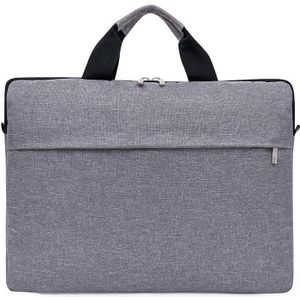 Portable Notebook Bag Multifunctional Waterproof and Wear-Resistant Single Shoulder Computer Bag  Size: 14 inch(Gray)