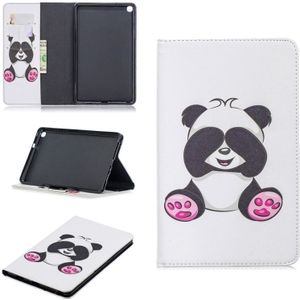 Colored Drawing Panda Pattern Horizontal Flip Leather Case for Galaxy Tab A 8 (2019) P200 / P205  with Holder & Card Slots & Wallet