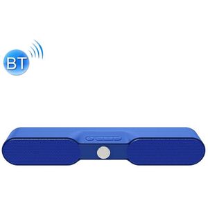 NewRixing NR-4017 TWS Pure Color Soundbar Bluetooth Speaker with Knob(Blue)
