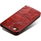 For iPhone 8 / 7 Baroque Simple Horizontal Flip Leather Case  with Holder & Card Slots & Wallet(Red)