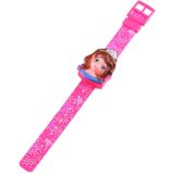 SKMEI 1752 Three-dimensional Cartoon Princess LED Digital Display Electronic Watch for Children(Rose Red)