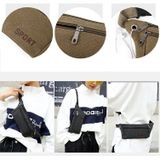 Cavans Single Shoulder Bag Waist Bag Chest Bag Messenger Bag (Black)