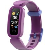 S90 Sleep Monitoring Bluetooth Sports Pedometer Smart Bracelet (Purple)