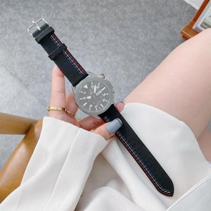 20mm For Samsung / Huawei Smart Watch Universal Three Lines Canvas Replacement Strap Watchband(Black)
