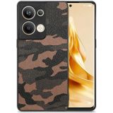 Voor OPPO Reno9 Pro+ Camouflage lederen achterkant telefoonhoes