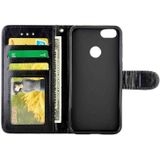 For Motorola MOTO E6 Play Crazy Horse Texture Leather Horizontal Flip Protective Case with Holder & Card Slots & Wallet & Photo Frame(Black)