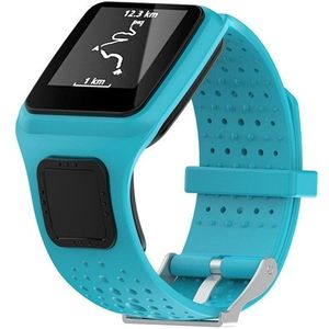 Silicone Sport Wrist Strap for TomTom 1 Series Runner / Cardio(Blue)