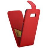 For Galaxy S8 + / G955 Vertical Flip Leather Case with Card Slot (Red)
