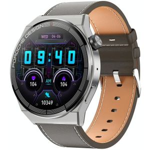 Ochstin 5HK46P 1.36 inch rond scherm lederen band smartwatch met Bluetooth-oproepfunctie