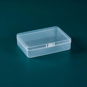 10 stks Rechthoekige PP Plastic Box Transparante Verpakkingsdoos met Cover Plastic Onderdelen Hardware Tool Opbergdoos