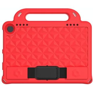 For Amazon Kindle Fire HD8 2020 Diamond Series EVA Anti-Fall Shockproof Sleeve Protective Shell Case with Holder & Strap(Red)