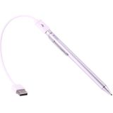 Universal Rechargeable Capacitive Touch Screen Stylus Pen with 2.3mm Superfine Metal Nib  For iPhone  iPad  Samsung  and Other Capacitive Touch Screen Smartphones or Tablet PC(Silver)