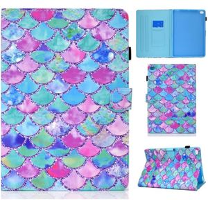 Painted Pattern TPU Horizontal Flip Leather Protective Case For iPad Air / Air2 / 9.7 (2017 2018)(Color Fish Scales)