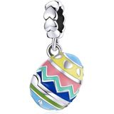 S925 Sterling Silver Lucky Egg Pendant DIY Bracelet Necklace Accessories