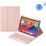 HK006 Vierkante toetsen Afneembaar Bluetooth-toetsenbord lederen tas met houder voor iPad mini 6