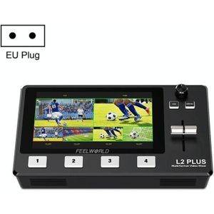 Feelworld L2 Plus Multi-Camera Video Mixer Switcher met 5 5 inch scherm (EU-stekker)