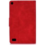 Voor Kindle Fire 7 2015 / 2017 / 2019 Cowhide Texture Horizontale Flip Lederen Case met Holder & Card Slots & Sleep / Wake-up Functie(Red)