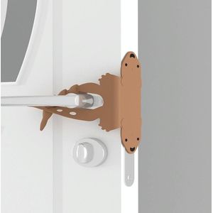 5 PCS Cartoon Bear Bedroom Door Mute Lock Closed Door Anti-collision Protection Cushion(Coffee)