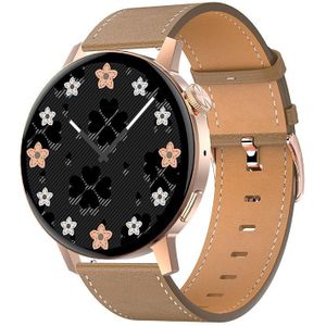 DT3 Mini 1.19 inch lederen horlogeband kleurenscherm Smart horloge