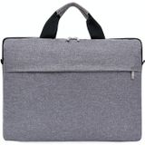 Portable Notebook Bag Multifunctional Waterproof and Wear-Resistant Single Shoulder Computer Bag  Size: 13 inch(Gray)