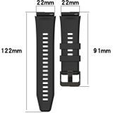 For Huawei GT3 46mm 22mm Vertical Silicone Watch band(Ice Lake Green)