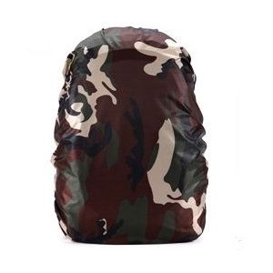 Waterproof Dustproof Backpack Rain Cover Portable Ultralight Outdoor Tools Hiking Protective Cover 50-60L(Camouflage)