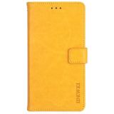 For Motorola Moto G Power(2021) idewei Crazy Horse Texture Horizontal Flip Leather Case with Holder & Card Slots & Wallet(Yellow)