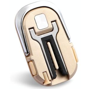 3 stuks creatieve auto telefoon houder auto multifunctionele air outlet navigatie ring beugel (goud)