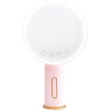 Smart LED Desktop Makeup Mirror with Fill Light  Three Light Colors (Pink)