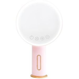 Smart LED Desktop Makeup Mirror with Fill Light  Three Light Colors (Pink)