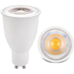 GU10 8W SMD 2835 16 LEDs 6000-6500K High Brightness No Flicker Lamp Cup Energy-saving Spotlight  AC 90-265V(White Light)