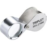 Mini draagbare 30 X bijouterie Magnifier(Silver)