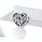 S925 Sterling Silver Love Confession Beads DIY Bracelet Necklace Accessories