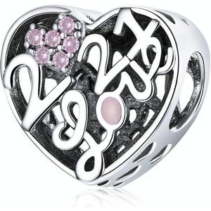 S925 Sterling Silver Love Confession Beads DIY Bracelet Necklace Accessories