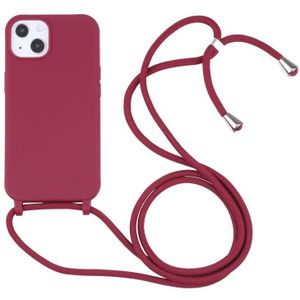 Snoepkleuren TPU-beschermhoes met lanyard voor iPhone 13 Pro Max