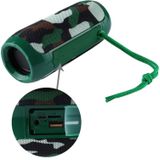 T&G TG117 Portable Wireless Bluetooth V4.2 Stereo Speaker with Rope  with Built-in MIC  Support Hands-free Calls & TF Card & AUX IN & FM  Bluetooth Distance: 10m(Green)