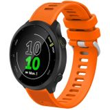 For Huawei Watch GT2 42mm 20mm Silicone Twill Watch Band(Orange)