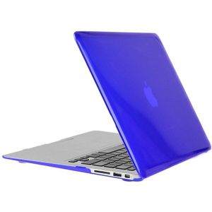 ENKAY for Macbook Air 11.6 inch (US Version) / A1370 / A1465 Hat-Prince 3 in 1 Crystal Hard Shell Plastic Protective Case with Keyboard Guard & Port Dust Plug(Dark Blue)